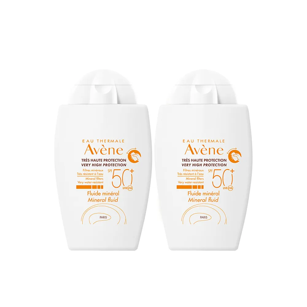 【Avene 雅漾】買一送一★官方直營 物理防曬液SPF50 40ml (特殊美容後/敏感肌推薦)