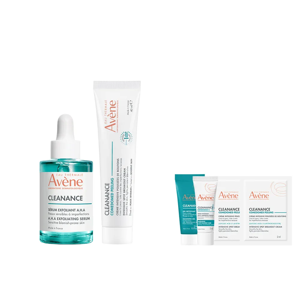 【Avene 雅漾】官方直營 淨痘煥膚雙星組(淨痘精華40ml+精萃30ml)