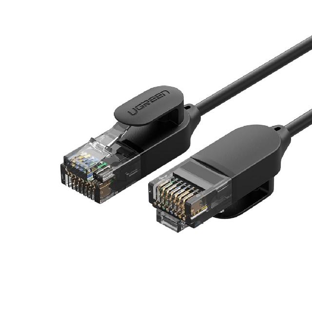 【綠聯】0.5M CAT6A高速網路線500M乙太10G(黑色/升級版/圓線/RJ45/0.5米)