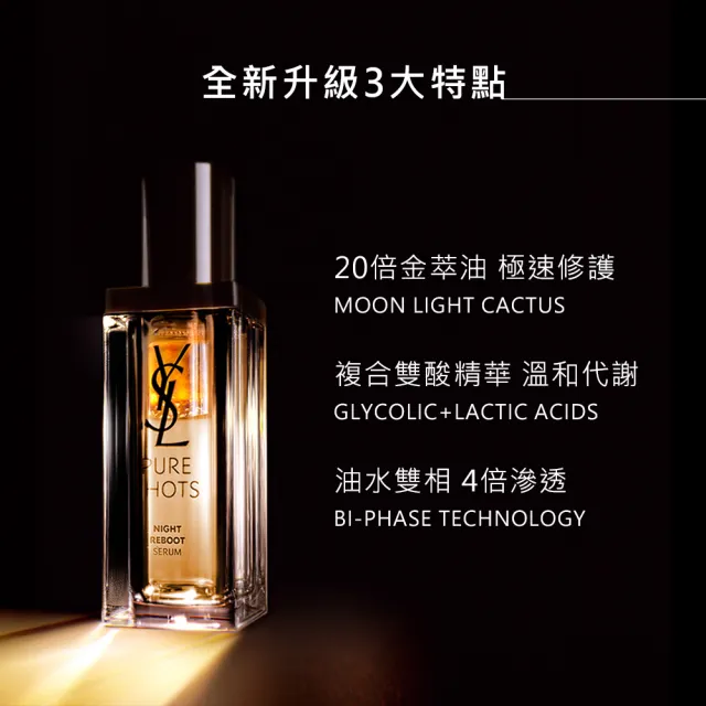 【YSL】官方直營 極效活萃夜光仙人掌超級精華30ml(全新升級)