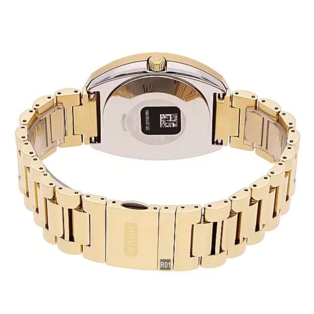 【Rado 雷達表】獨賣真鑽款 Original DiaStar 鑽星創始型機械腕錶35㎜-金色15鑽 R01(R12413703)