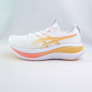 【asics 亞瑟士】GEL-NIMBUS 28 女款 慢跑鞋 曙光系列 (1012B899102白x橙)