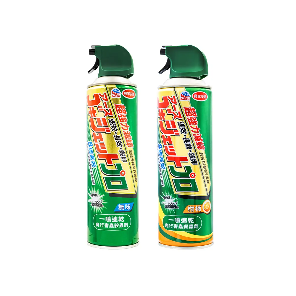 【興家安速】長效速乾爬行害蟲殺蟲劑 氣味任選 500ml(無味v柑橘/蟑螂、螞蟻、臭蟲、白蟻/8周有效)