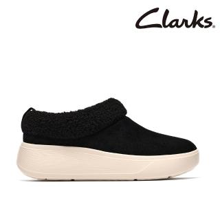【Clarks】女鞋 雲步系列 -Solevana Cozy織物輕量透氣套入踝靴(黑色)(CLF28502B)