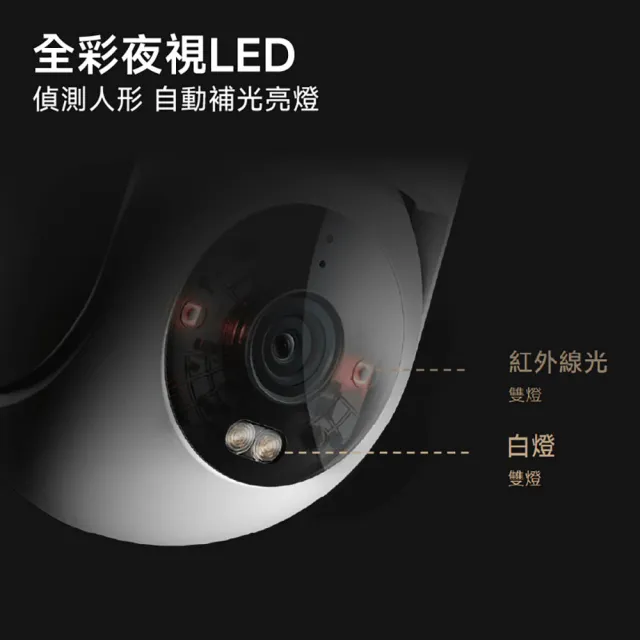 【小米】官方旗艦館 Xiaomi室外攝影機CW300(2.5K畫質/IP66/移動追蹤/主動警報/雙網路/全彩夜視/監視器)