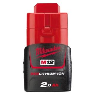 【Milwaukee 美沃奇】台灣公司貨 美沃奇 Milwaukee M12 B2 12V 2.0Ah 鋰電池 原廠電池