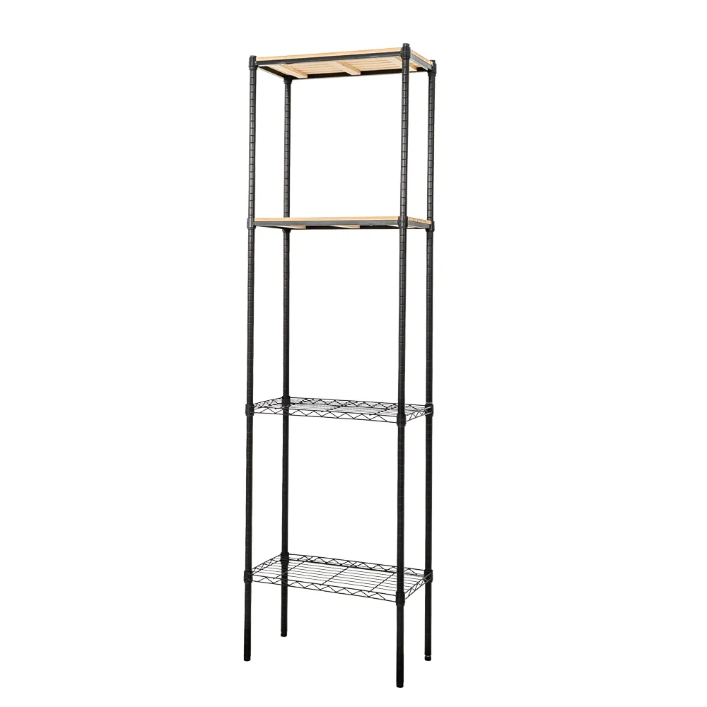 【dayneeds 日需百備】松木 60x30x210公分烤漆四層架 多款可選(木板層架/收納層架/展示架/層架/鐵架)