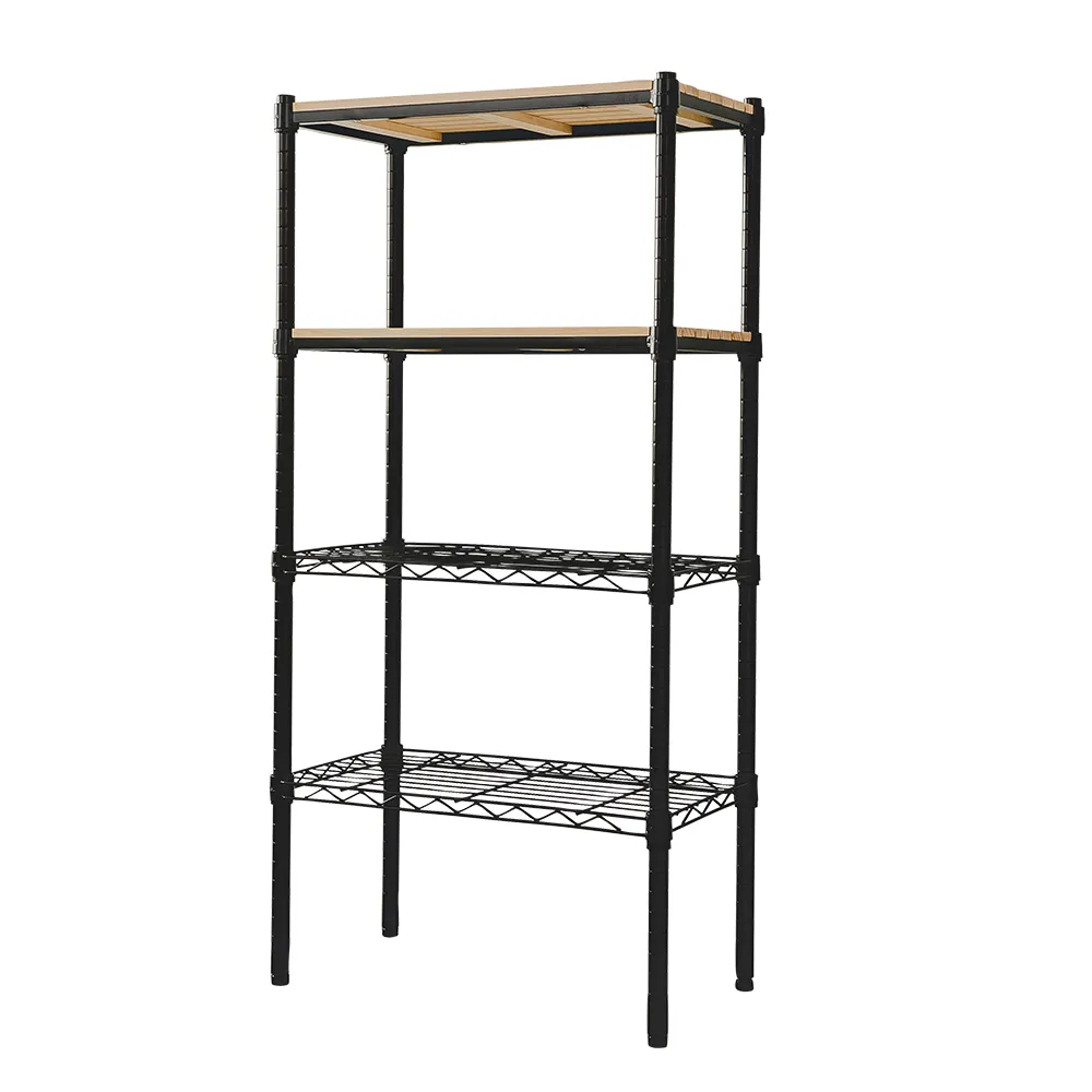 【dayneeds 日需百備】松木 60x30x120公分烤漆四層架 多款可選(木板層架/收納層架/展示架/層架/鐵架)