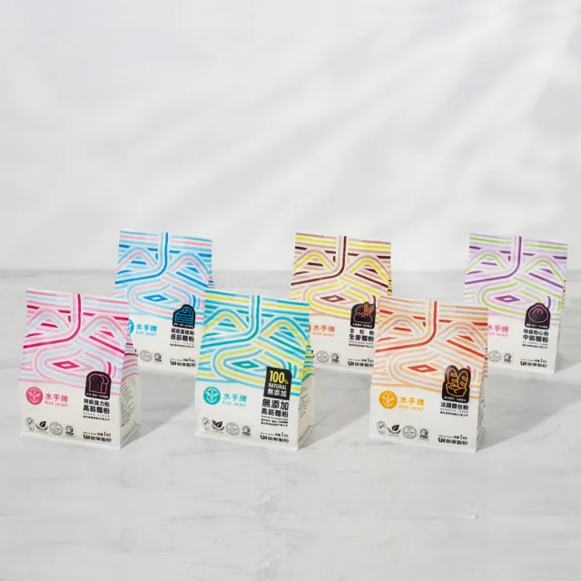 【聯華製粉】(分次配)水手牌特級粉心粉1kgx12入/箱(中筋、麵食點心適用) (TQF微笑標章)