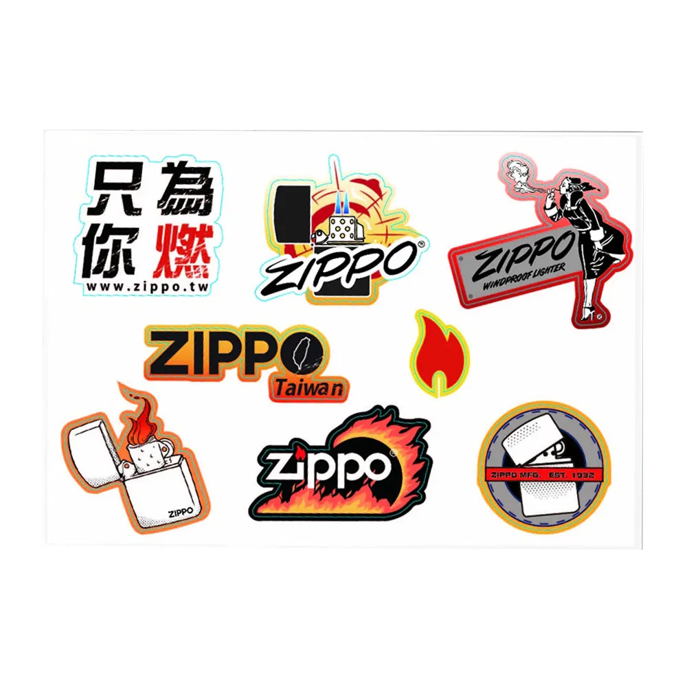 【Zippo官方直營】超燃燒ZIPPO貼紙(美國防風打火機)