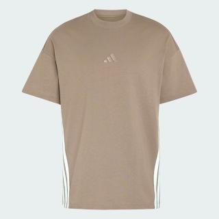 【adidas 愛迪達】M Ak 3s Tee Lo 男 T恤 運動上衣 休閒短袖 純棉 淺棕(KS5205)