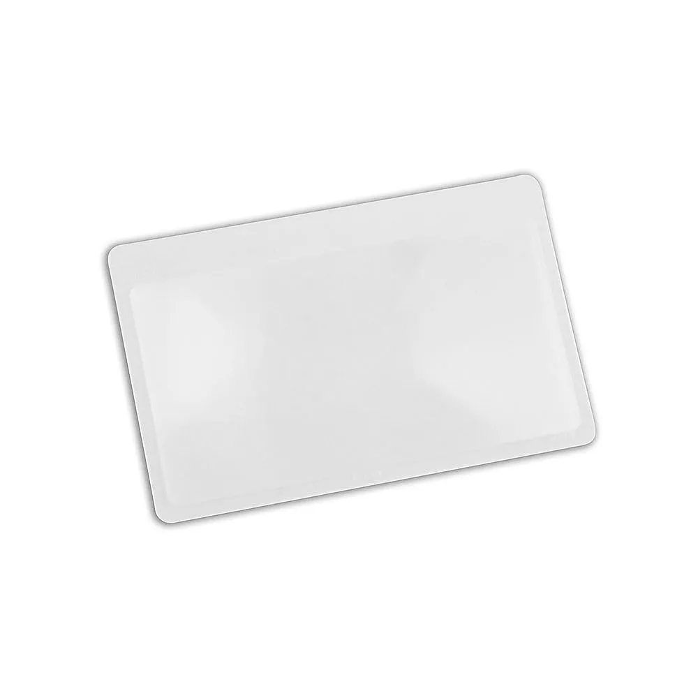 【I.L.K.】3.5x/80x43mm 日本製菲涅爾超輕薄攜帶型放大鏡 名片尺寸 018-AN(3入組)