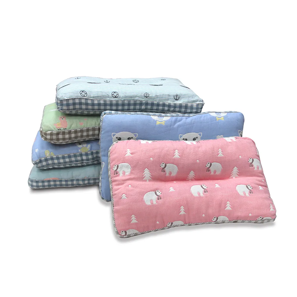 【Victoria】可水洗純棉紗舒眠童枕(花色隨機)