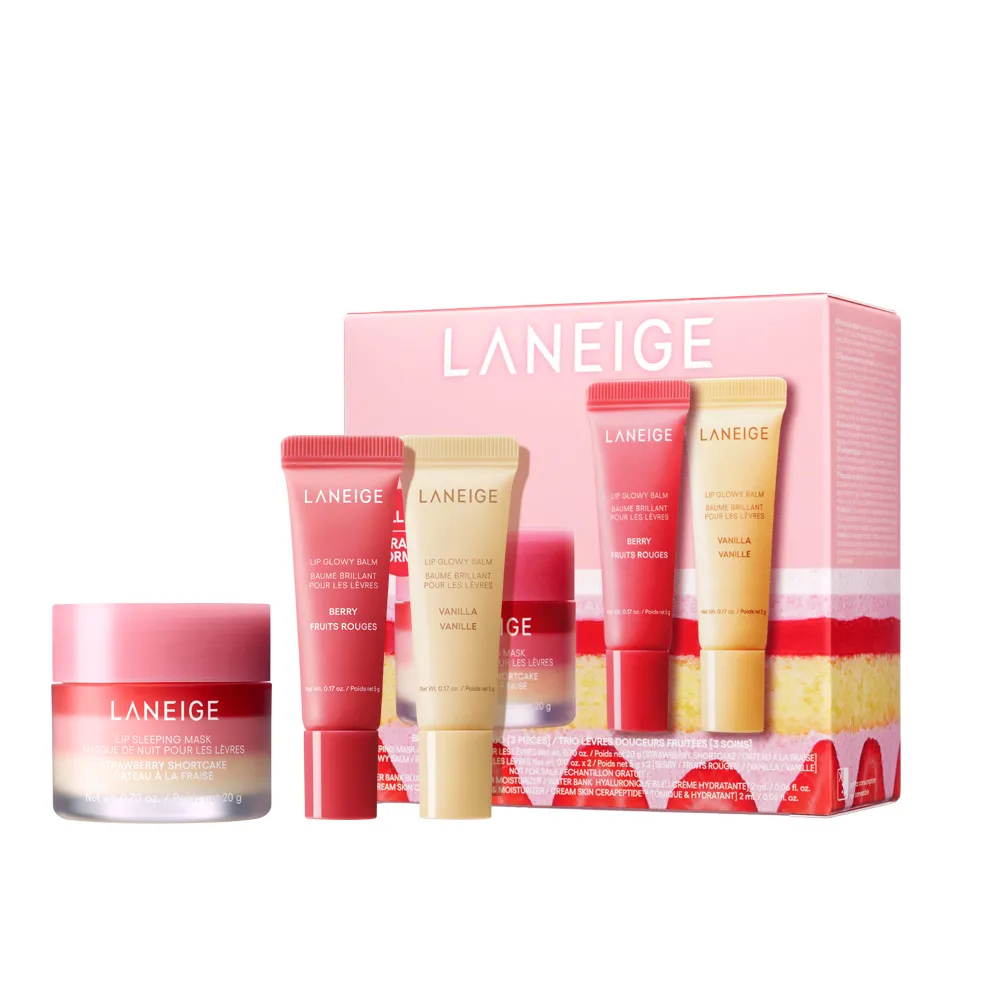 【LANEIGE 蘭芝】官方直營 莓好繽紛唇膜禮盒 (蘭芝 唇蜜 禮盒)