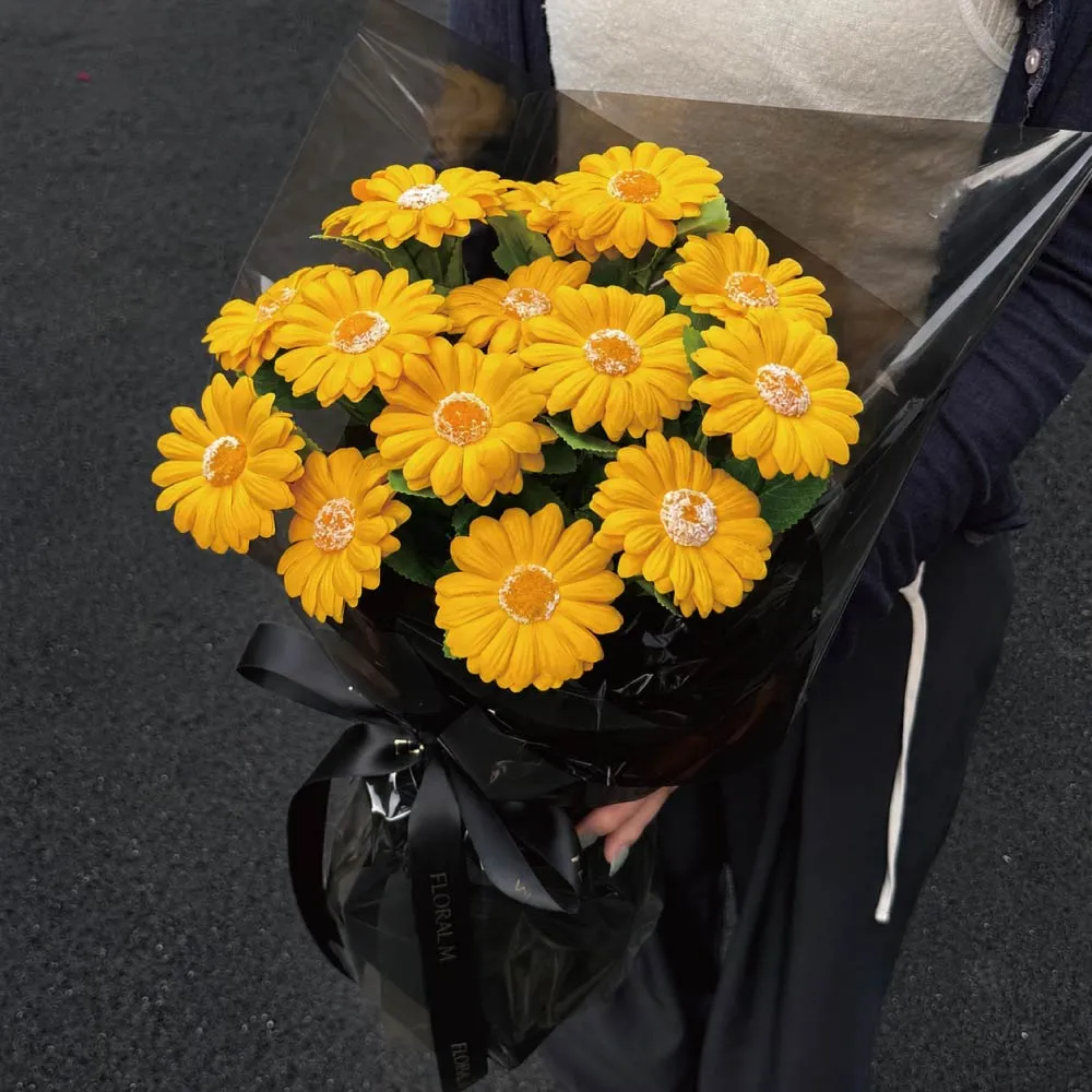 【Floral M】最好的祝福陽光非洲菊大型香水花束(情人節花束/告白禮物/求婚花束/香水花束/生日花束)
