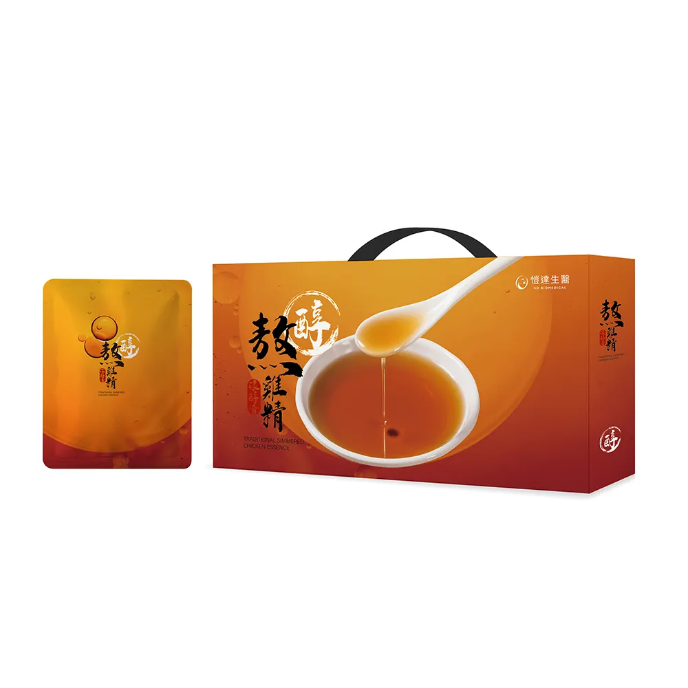 【Gelovery 愷達生醫】醇 熬雞精禮盒14包/盒(黃金配方添加乳酸片球菌K15 幫身體改善細菌叢生態 中秋送禮)