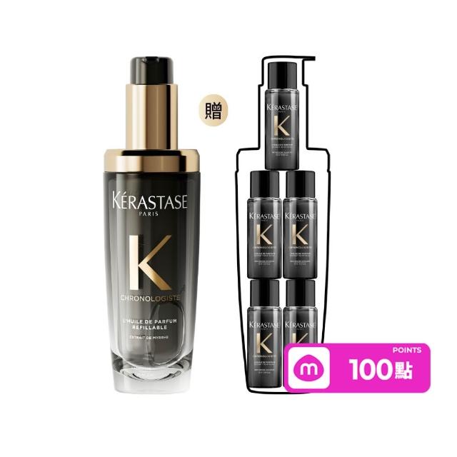 【KERASTASE 巴黎卡詩】黑鑽極萃逆時玫瑰香氛露75ml(新升級/護髮油)