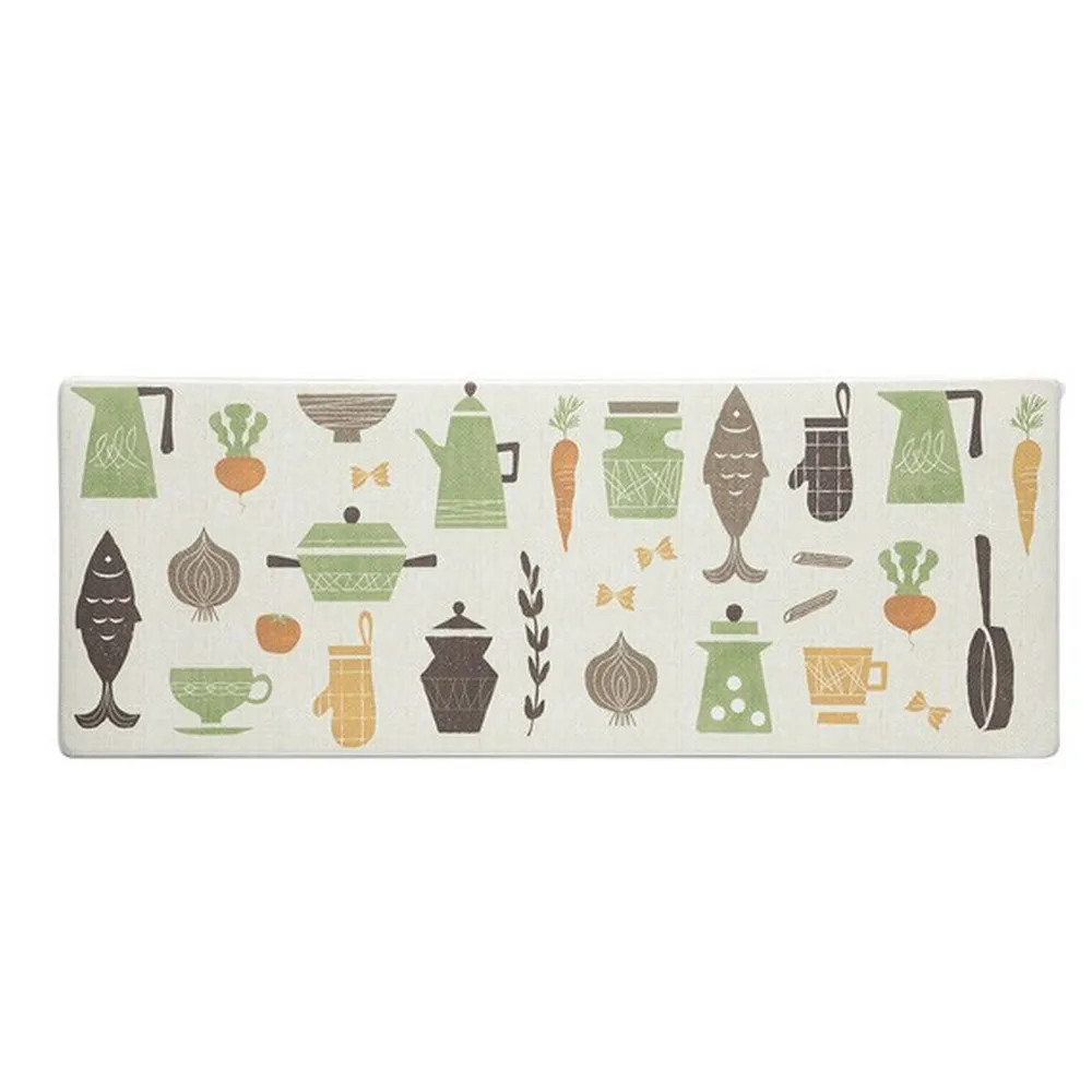 【NITORI 宜得利家居】PVC廚房地墊 踏墊 KITCHEN 45X180 I 21(廚房地墊 踏墊 KITCHEN)