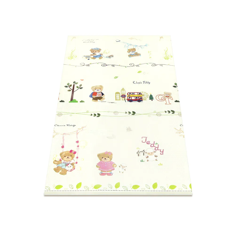 【LOG 樂格】XPE環保無毒爬行地墊2cm -歡樂熊 120x180x厚2cm(爬行墊 地墊 無包邊 120x180x2cm)