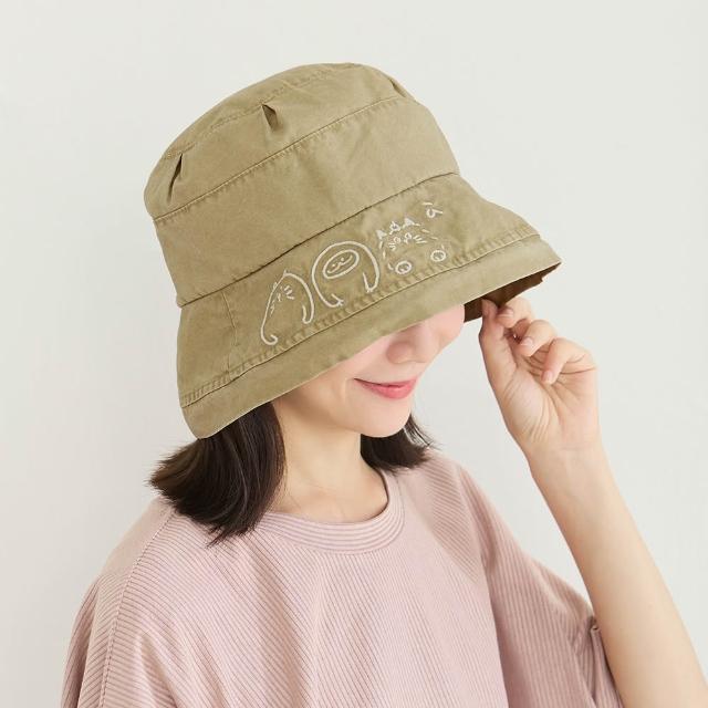 【a la sha】乖寶寶小動物刺繡漁夫帽