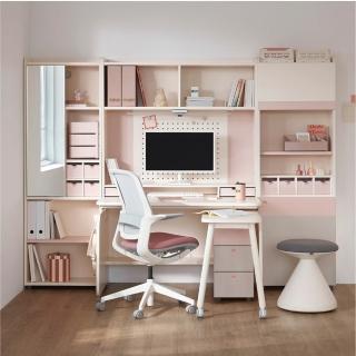 【iloom 怡倫家居】LINKI PLUS 1200型4層側板型書桌組 螢幕架款含防撞條+LED(書桌 桌子 學生書桌)
