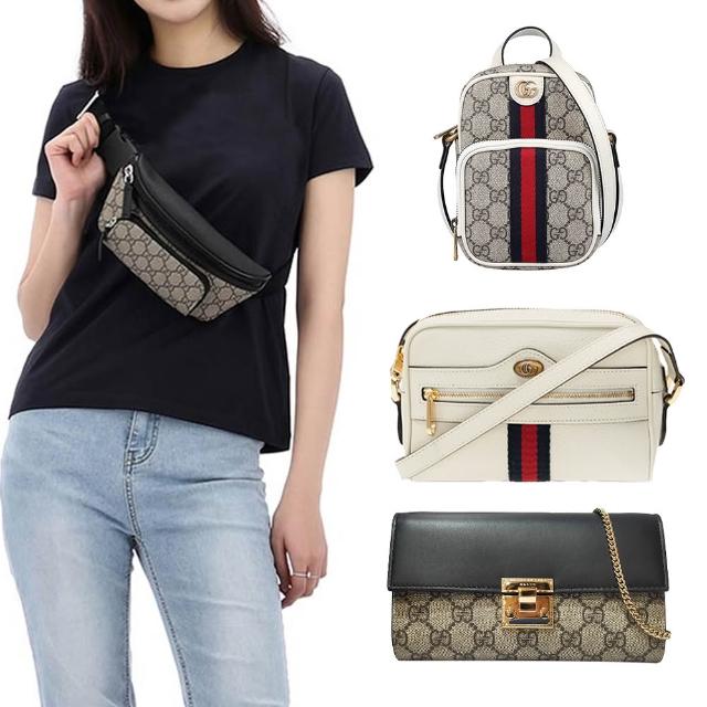【GUCCI 古馳】779877/719885/671682/779774 經典GG LOGO/Ophidia系列 胸背包/斜背包(款式任選)