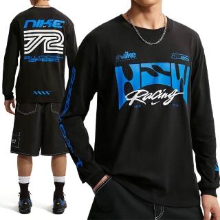 【NIKE 耐吉】As U Nsw Tee Lse Ls Swoosh Spe 男款 黑色 印花 長袖 IM3782-010
