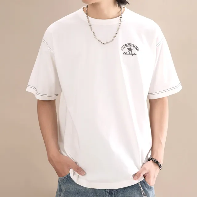 【CONVERSE】Tee 短袖 男款 女款 白色 T恤 運動 休閒 UCK080-001