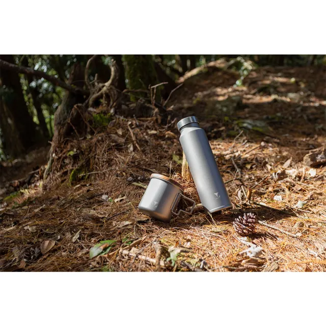 【Titanium 鈦造】鈦造510 鈦色系列-鈦色 510ml(運動水壺 鈦保溫杯 鈦保溫瓶 環保杯 鈦金屬)