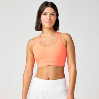 【BROOKS】女運動內衣 Dash 奔跑附罩杯運動內衣 電光蜜桃 (300651856)
