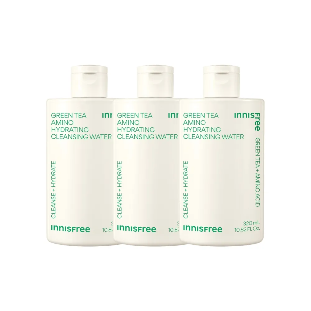 【innisfree】綠茶保濕胺基酸卸妝水 320ml(３入組)