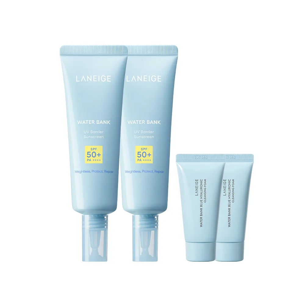 【LANEIGE 蘭芝】官方直營 水酷修護保濕輕感防曬露 50ml 雙入組 ( 蘭芝 防曬 保濕 SPF 50+ PA++++)