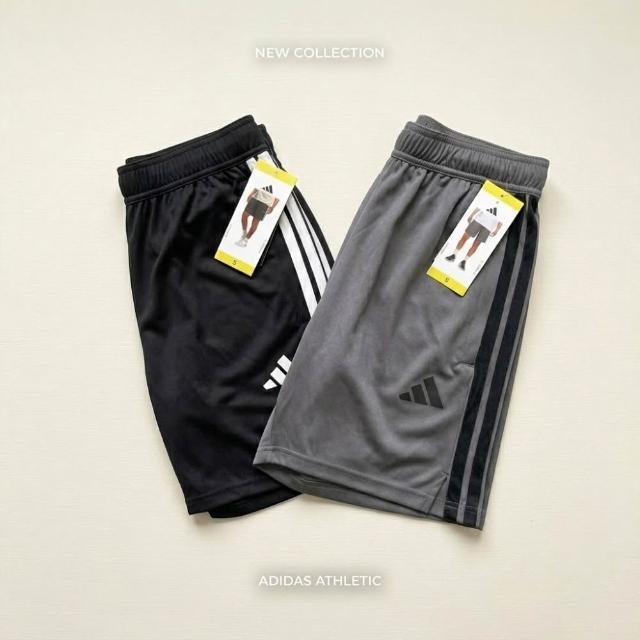 【adidas 愛迪達】男生 三線 拉鍊口袋 運動短褲 休閒短褲 透氣 吸濕排汗 男款(三線短褲 KE2124)