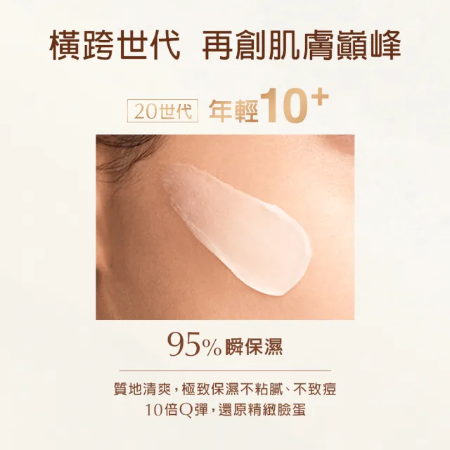 【Estee Lauder 雅詩蘭黛】一抹爆水澎彈膠原原生組(膠原霜30ml+原生露100ml)