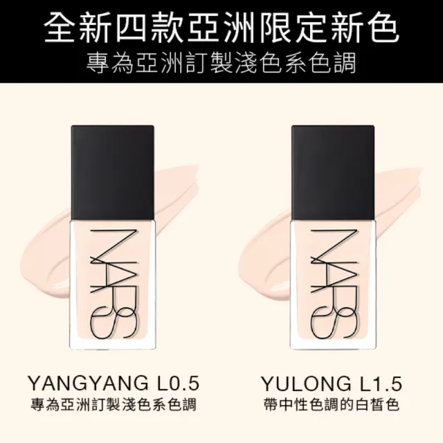 【NARS】官方直營 裸光底妝獨家組(小白餅+小光瓶粉底/裸光蜜粉餅/定妝蜜粉)