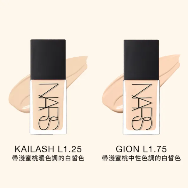 【NARS】官方直營 裸光底妝獨家組(小白餅+小光瓶粉底/裸光蜜粉餅/定妝蜜粉)