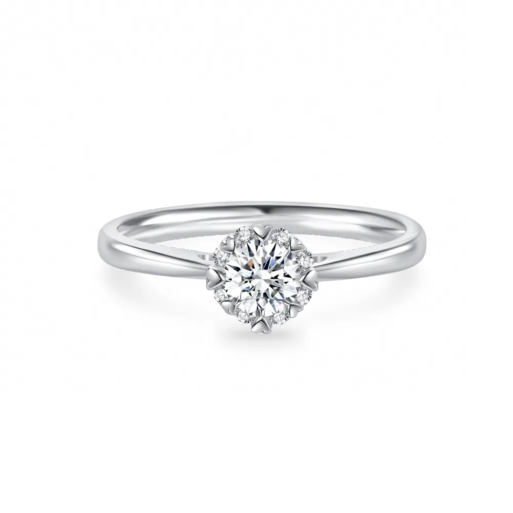 【蘇菲亞珠寶】GIA 50分 D/SI1 18K金 費洛拉S 鑽石戒指