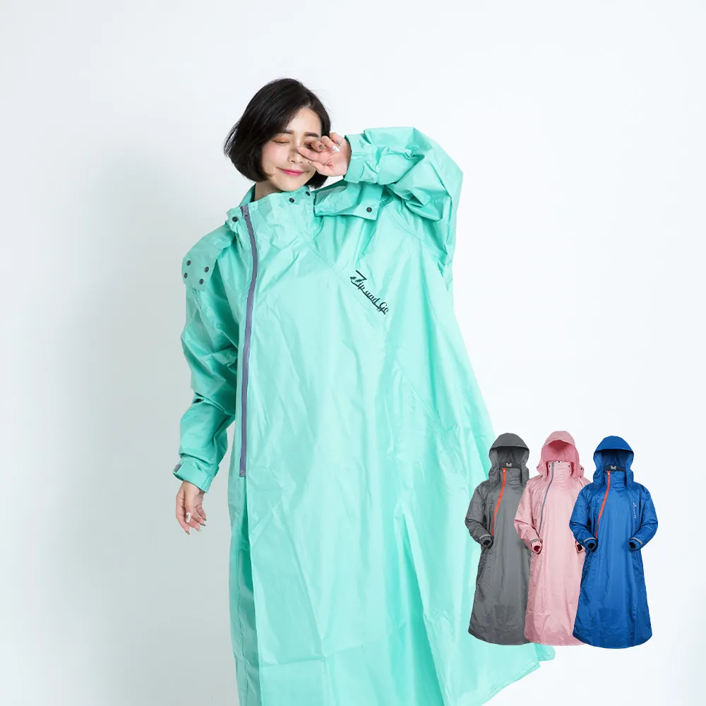 【OutPerform】去去雨水走雙拉鍊前開式風雨衣(斜開雙拉鍊防水大進化)