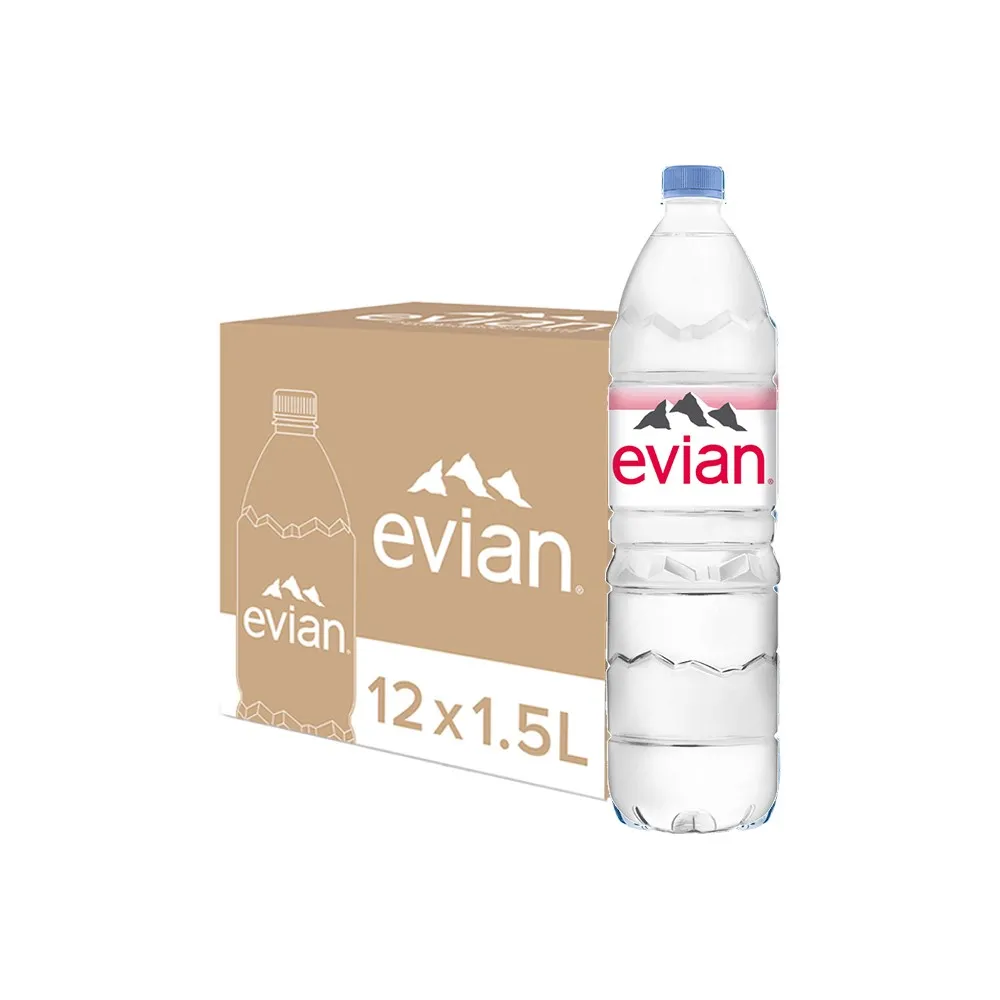 【Evian 依雲】官方直營 天然礦泉水1500mlx12入/箱(寶特瓶)
