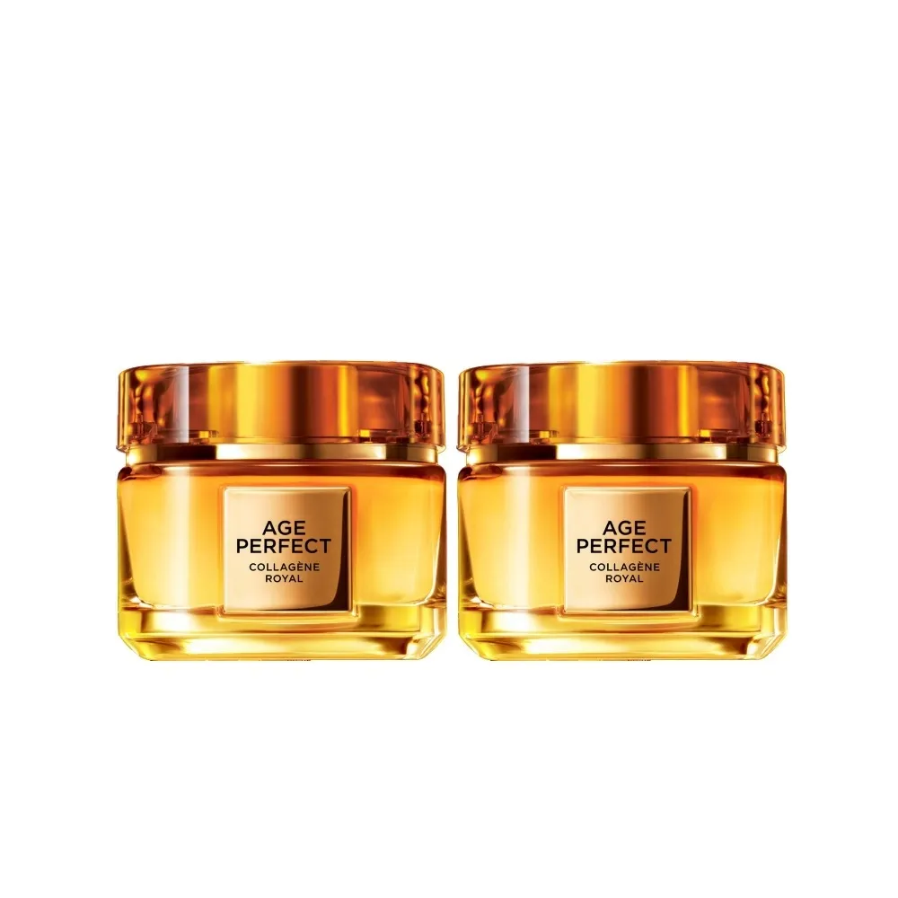【L’OREAL Paris 巴黎萊雅】全新升級2.0金致臻顏花蜜奢養膠原乳霜60ml