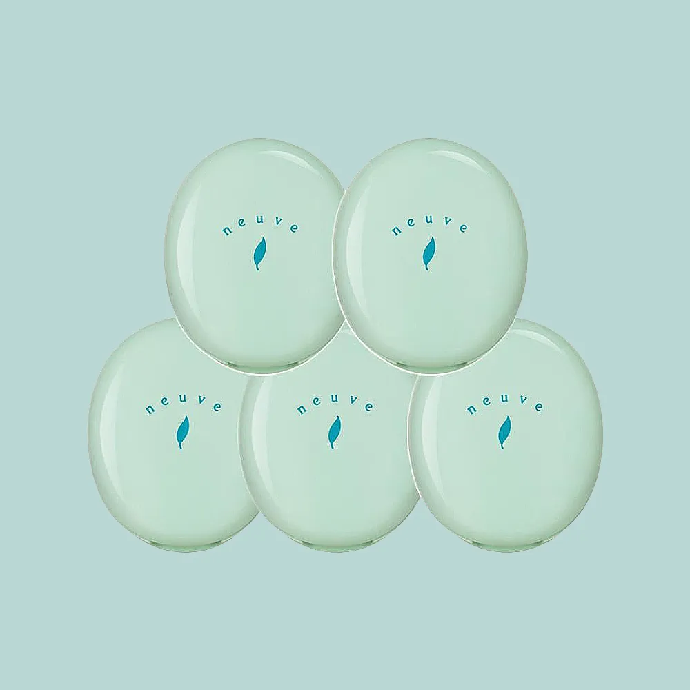 【neuve 惹我】清爽吸油蜜粉5入組(控油/定妝)