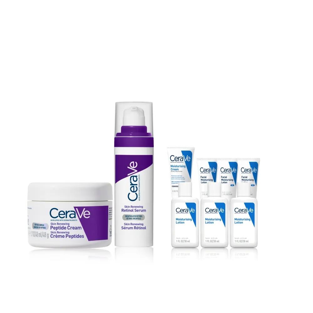 【CeraVe 適樂膚】極抗痕刷A必備組★極抗痕A醇緊緻修護精華 30ml+極抗痕多緊緻修護霜 48g