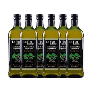 【慕雅利華】馬拉加特級初榨冷壓橄欖油1000ml X 6瓶(可生飲/酸價0.26%)