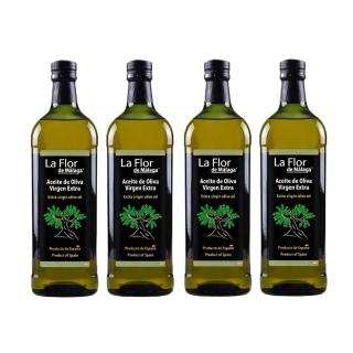 【慕雅利華】馬拉加特級初榨冷壓橄欖油1000ml X 4瓶(可生飲/酸價0.26%)