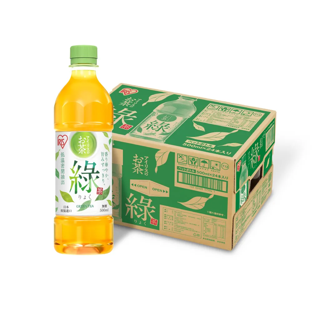 【IRIS】RYOKU綠綠茶500mlx24入/箱(官方直營/日本進口/日本茶葉/綠茶/茶葉/日本茶/即飲茶)