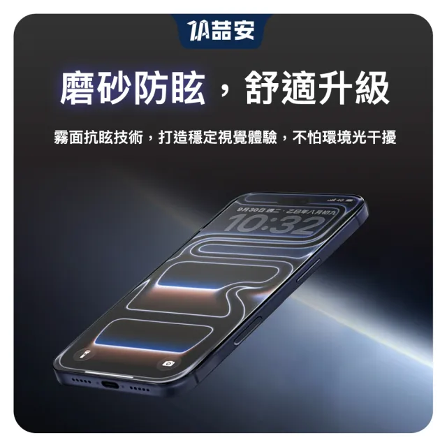 【ZA 喆安】霧面防窺鋼化玻璃螢幕手機保護貼膜i18/17/16/15/14/13/12/11 Duo/Plus/Pro/Pro Max 適用iPhone