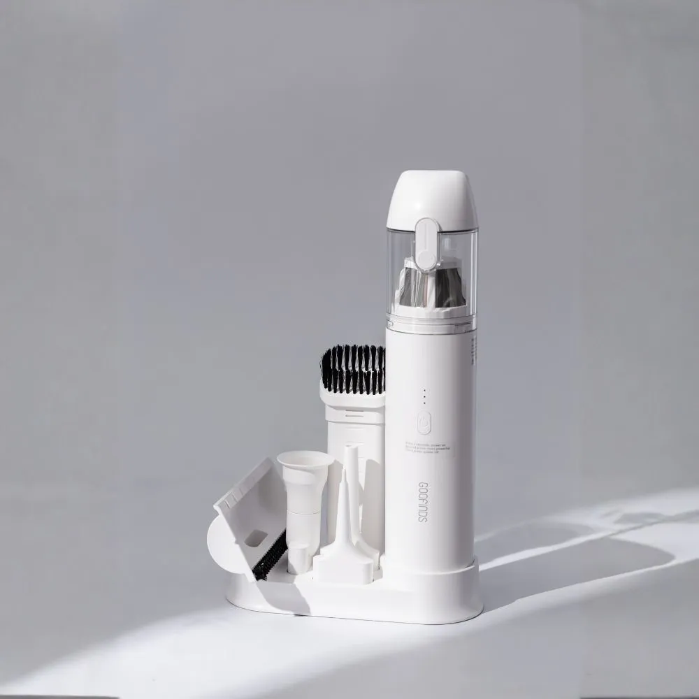 【GOOFINDS 谷凡】吸吹兩用迷你吸塵器(吸塵、吹氣兩用/ 18Kpa大吸力/ 車用家用/ GMVB6057)