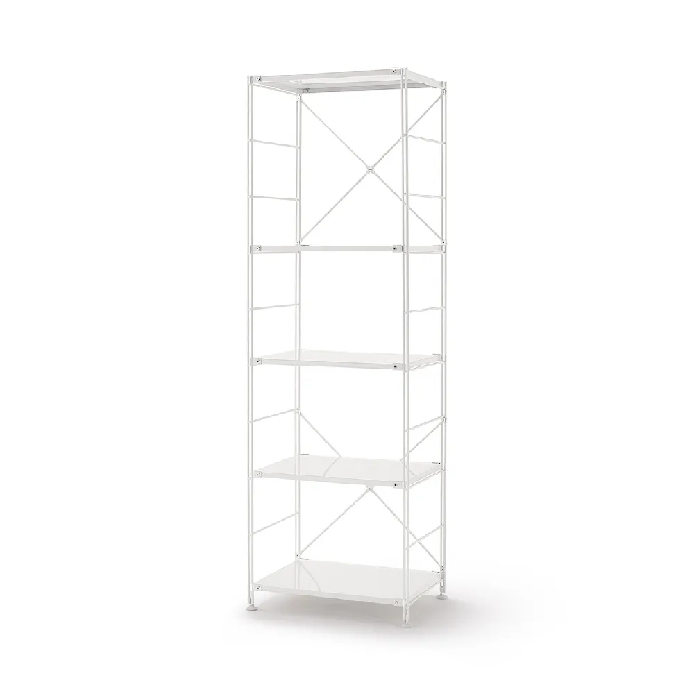 【MUJI 無印良品】SUS鋼製層架組/亮面淺灰/大(大型家具配送)