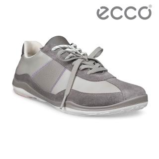 【ecco】Biom Lite TR W 健步戶外麂皮拼接低筒皮革運動鞋 女鞋(羽褐色/暖米棕/岩石灰 84011361863)
