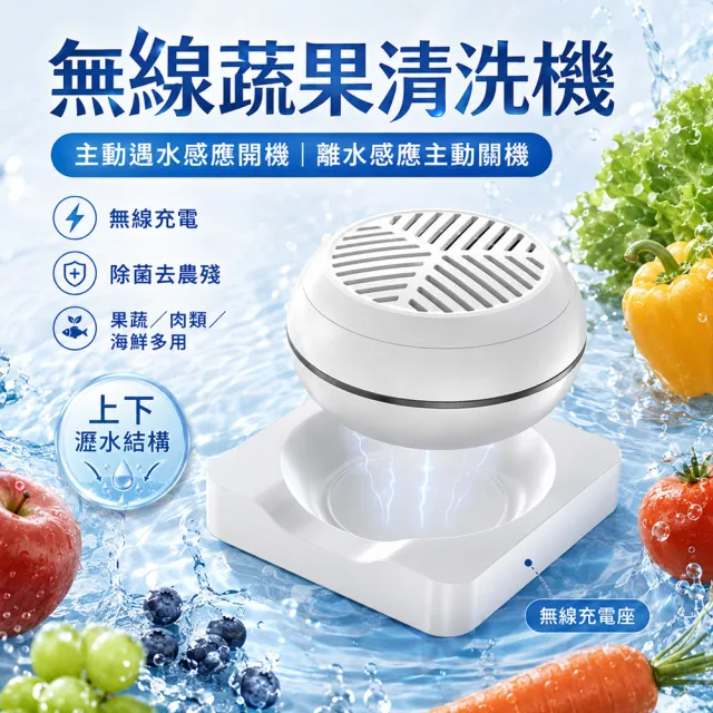 Eco森活 家用果蔬清洗機(果蔬機 洗菜機 消毒機 果蔬凈化機 食材凈化器 去農殘除桿菌洗菜機)